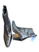 MNG Shoe Size 38 Black Leather Block Heel stretch sides Pointed Toe Ankle Boots Black / 38