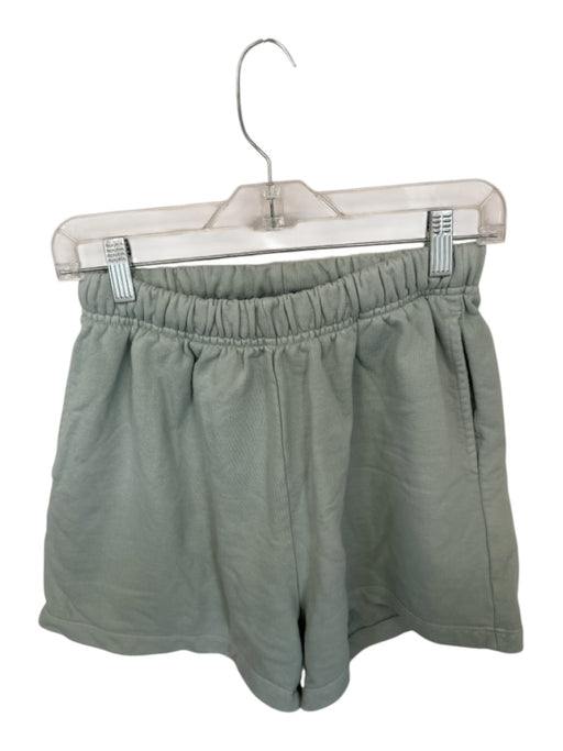 Daily Drills Size XS/S Mint Cotton Elastic Waist Pockets Athleisure Shorts Mint / XS/S
