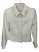Reformation Size 2 Cream Wool, Rayon & Polyester Tweed Button Pockets Blazer Cream / 2