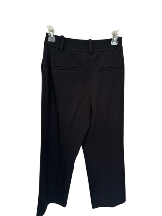 Favorite Daughter Size 2 Black Polyester Blend Pleated Pockets Belt Loops Pants Black / 2