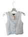 J Crew Size 2 White Linen & Viscose Sleeveless Buttons Pockets Vest Top White / 2