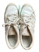 New Balance Shoe Size 7.5 Taupe & White Leather Perforated Athletic Sneakers Taupe & White / 7.5