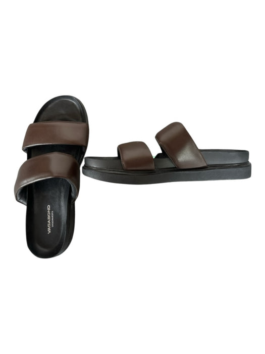 Vagabond Shoe Size 39 Brown & Black Leather Platform Mule Sandals Brown & Black / 39