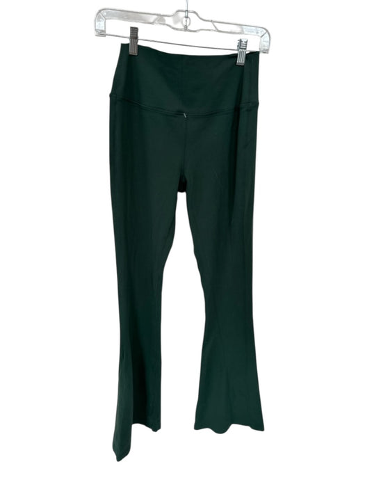 Splits 59 Size Est M Forest Green High Waist Flare Athletic Leggings Forest Green / Est M