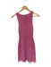 Asta Resort Size M Pink Polyester & Cotton Knit Sleeveless Sequins Fringe Dress Pink / M