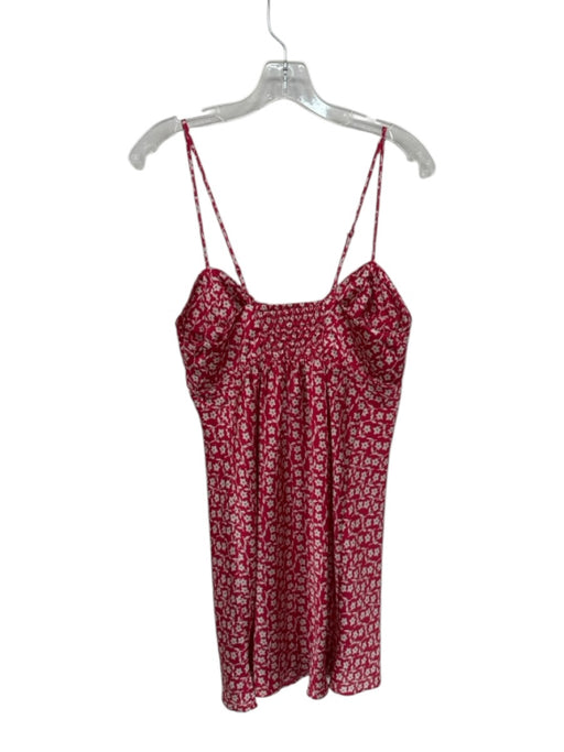 Intimately Size L red & cream Polyester Spaghetti Strap Flowers Dress red & cream / L