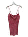 Intimately Size L red & cream Polyester Spaghetti Strap Flowers Dress red & cream / L