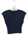 Simkhai Size M Navy Rayon Blend Cap Sleeve Ribbed Sweetheart Neckline Top Navy / M