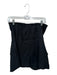 Reformation Size 6 Black Tencel Strapless Side Zip Buttons Top Black / 6