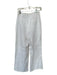 Dissh Size 6 White Linen High Waist Pleated Wide Leg Pants White / 6