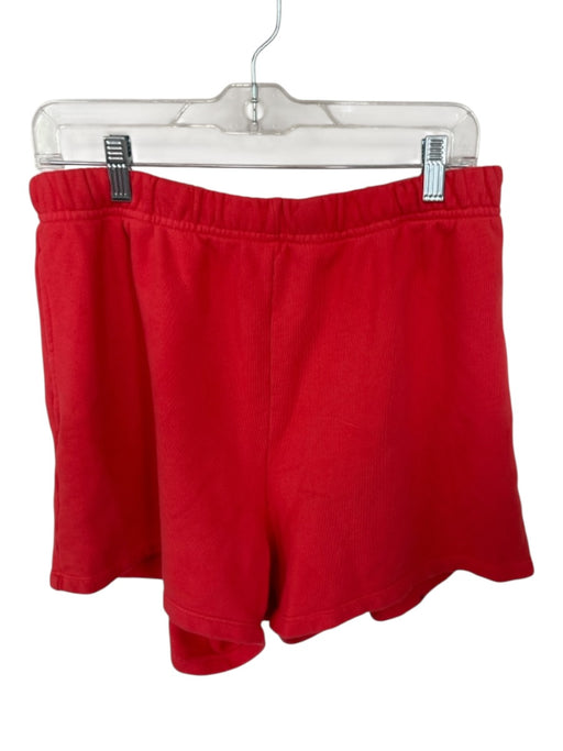 Daily Drills Size Est M Red Cotton High Waist Drawstring Shorts Red / Est M