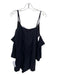 House of Wallace Size M Black Cotton Off Shoulder smocked V Neck Romper Black / M