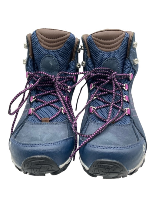 oboz Shoe Size 10 Blue, Brown, Purple Leather & Synthetic High Top Lace Up Boots Blue, Brown, Purple / 10