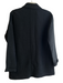 Eileen Fisher Size S Black Lyocell Waffle Lapel 2 Button front pocket Jacket Black / S