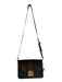 Furla Black Pebble Leather Calf Hair Gold Hardware Crossbody Camo Bag Black / S