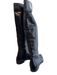 Prada Shoe Size 41 Black Leather Pointed Toe Side Zipper Knee High Boots Black / 41