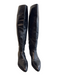 Prada Shoe Size 41 Black Leather Pointed Toe Side Zipper Knee High Boots Black / 41