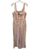 Maeve Size 14 Orange, Yellow & Cream Cotton Vertical Stripes Straight Jumpsuit Orange, Yellow & Cream / 14