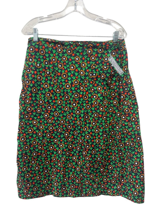Ann Mashburn Size L Green, Red & Multi Cotton Elastic neck Floral Skirt Set Green, Red & Multi / L