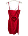 J. Crew Size 14 Bright red Linen Zip Back Spaghetti Strap Back Zip Dress Bright red / 14