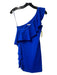 Susana Monaco Size Small Royal Blue Nylon Blend One Shoulder Ruffle Detail Dress Royal Blue / Small