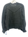 Mariacher Size M Gray Green Cotton Long Balloon Sleeve Ladder Lace Top Gray Green / M