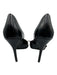 Zara Shoe Size 40 Black & Gold PU Leather Metallic Detail Pointed Toe Pumps Black & Gold / 40