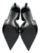 Zara Shoe Size 40 Black & Gold PU Leather Metallic Detail Pointed Toe Pumps Black & Gold / 40