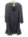 Closed Size XS Midnight blue Cotton 3/4 Balloon Sleeve Keyhole Back Dress Midnight blue / XS