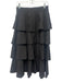 Derek Lam 10 Crosby Size 4 Black Polyester Blend Elastic Back Side Zip Skirt Black / 4