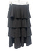 Derek Lam 10 Crosby Size 4 Black Polyester Blend Elastic Back Side Zip Skirt Black / 4