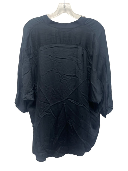Neu Nomads Size S Black Modal 1/2 Dolman Sleeve V Neck Oversized Top Black / S