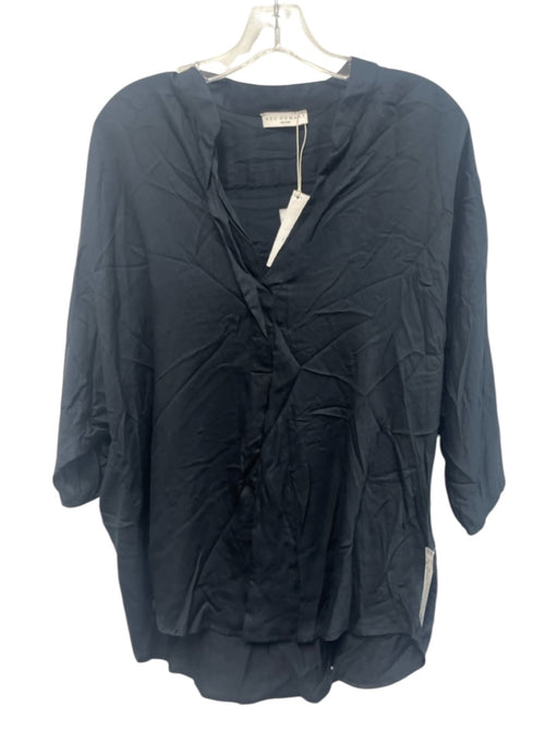 Neu Nomads Size S Black Modal 1/2 Dolman Sleeve V Neck Oversized Top Black / S