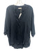 Neu Nomads Size S Black Modal 1/2 Dolman Sleeve V Neck Oversized Top Black / S