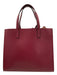 Marc Jacobs Maroon Red Pebbled Leather Handbag Zip Pocket Bag Maroon Red / S