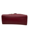 Marc Jacobs Maroon Red Pebbled Leather Handbag Zip Pocket Bag Maroon Red / S