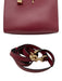 Marc Jacobs Maroon Red Pebbled Leather Handbag Zip Pocket Bag Maroon Red / S