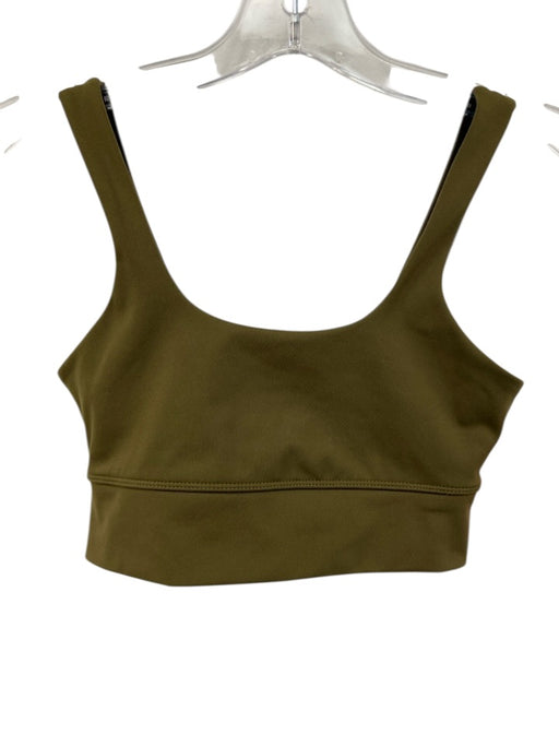 Varley Size XS Olive Green Polyester Blend Sleeveless High Rise Legging Pant Set Olive Green / XS