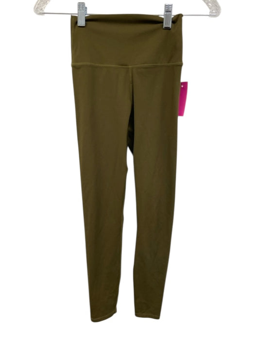 Varley Size XS Olive Green Polyester Blend Sleeveless High Rise Legging Pant Set Olive Green / XS
