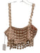 Saylor Size XS Champagne Pink Polyester Spaghetti Strap Fringe Midi Skirt Set Champagne Pink / XS