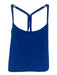 Beyond Yoga Size M Royal Blue Racer Back Heathered Built In Bra Cropped Top Royal Blue / M