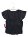 Sea New York Size S Black Polyester Cap Sleeve Accordion Pleat Tie Front Top Black / S