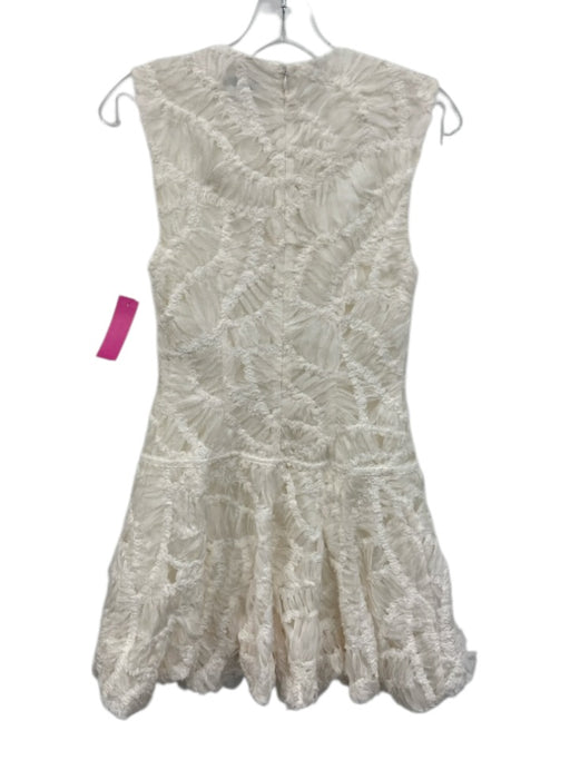 Simkhai Size 2 White Polyester Blend Sleeveless Applique Detailing Mini Dress White / 2