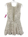 Simkhai Size 2 White Polyester Blend Sleeveless Applique Detailing Mini Dress White / 2