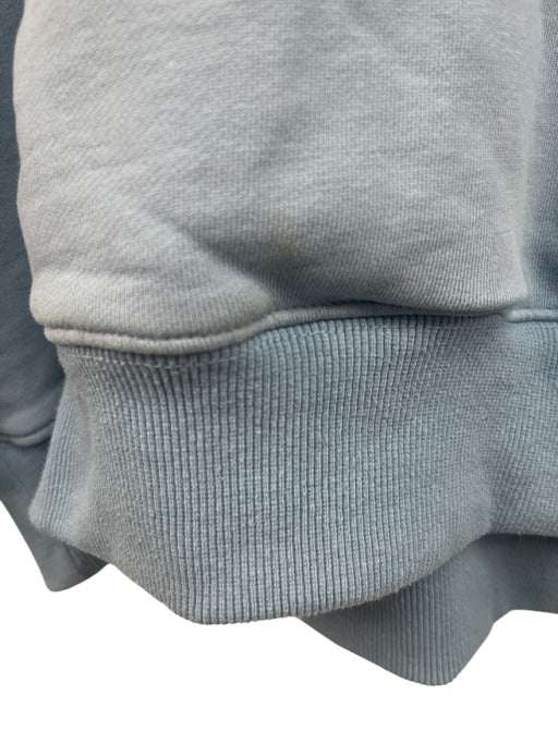Parke Size S/M Slate Blue Long Sleeve Embroidered Logo Front Pocket Sweatshirt Slate Blue / S/M