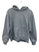 Parke Size S/M Slate Blue Long Sleeve Embroidered Logo Front Pocket Sweatshirt Slate Blue / S/M