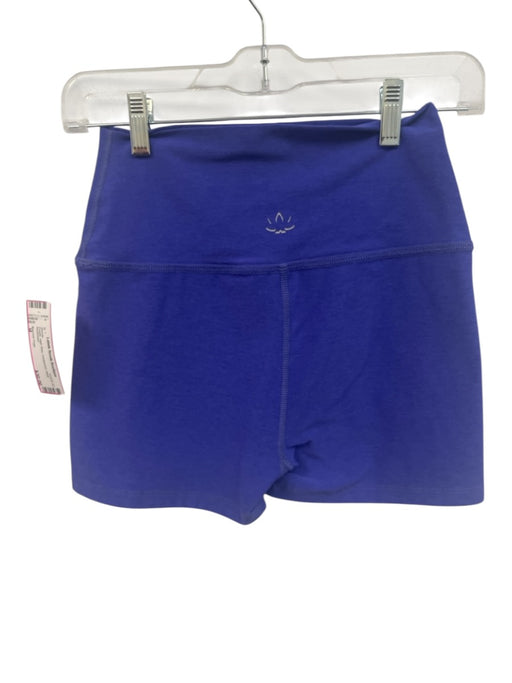 Beyond Yoga Size M Purple High Rise Heathered Biker Shorts Purple / M