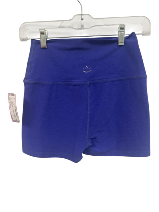 Beyond Yoga Size M Purple High Rise Heathered Biker Shorts Purple / M