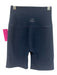 Beyond Yoga Size M Navy & Black High Rise Heathered Biker Shorts Navy & Black / M