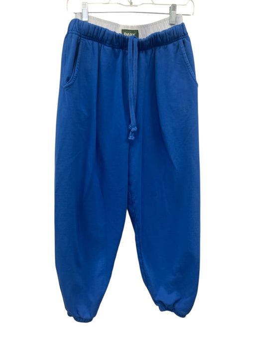 Daily Drills Size XS/S Blue & White Cotton Drawstring Waist Sweatpants Blue & White / XS/S
